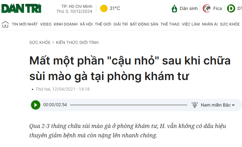 chữa sùi mào gà