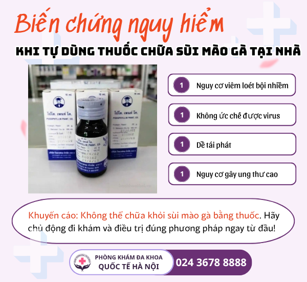 thuốc chữa sùi mào gà